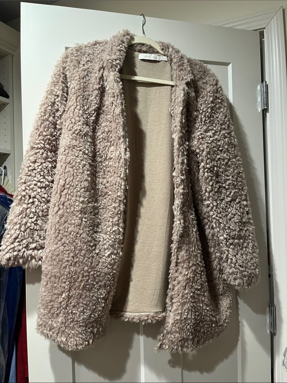 bishop + young Taupe Faux-Shearling Teddy Jacket
